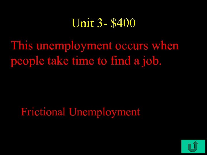 Unit 3 - $400 This unemployment occurs when people take time to find a