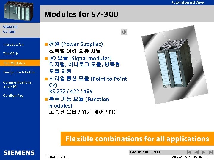 Automation and Drives Modules for S 7 -300 SIMATIC S 7 -300 Introduction The