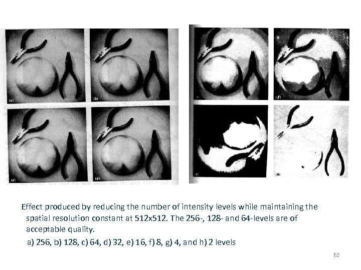 Effect produced by reducing the number of intensity levels while maintaining the spatial resolution