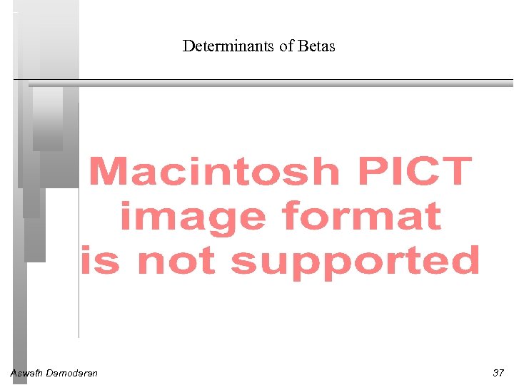 Determinants of Betas Aswath Damodaran 37 