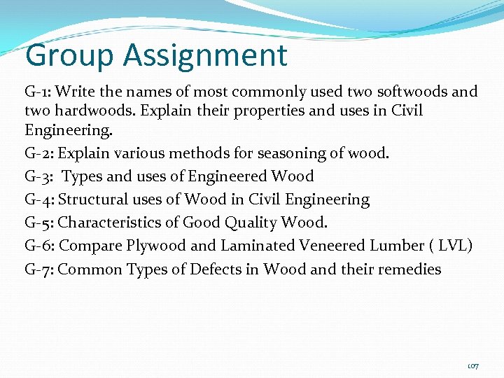 Group Assignment G-1: Write the names of most commonly used two softwoods and two