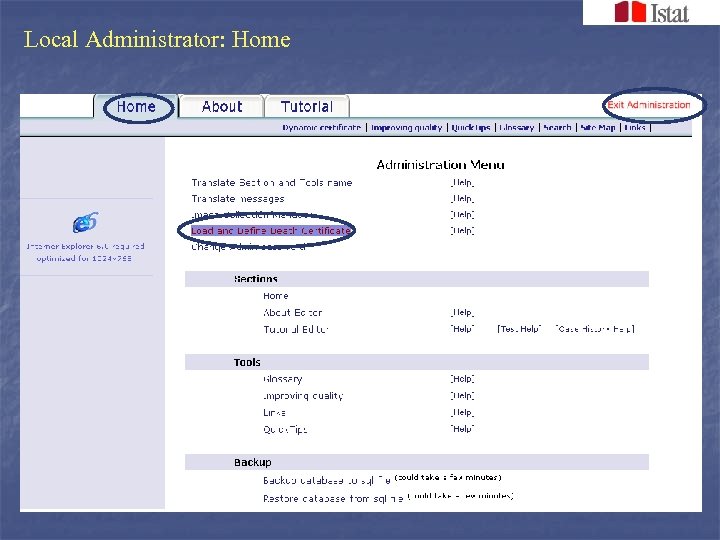 Local Administrator: Home 