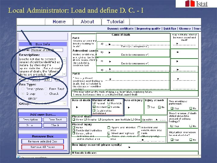 Local Administrator: Load and define D. C. - I 