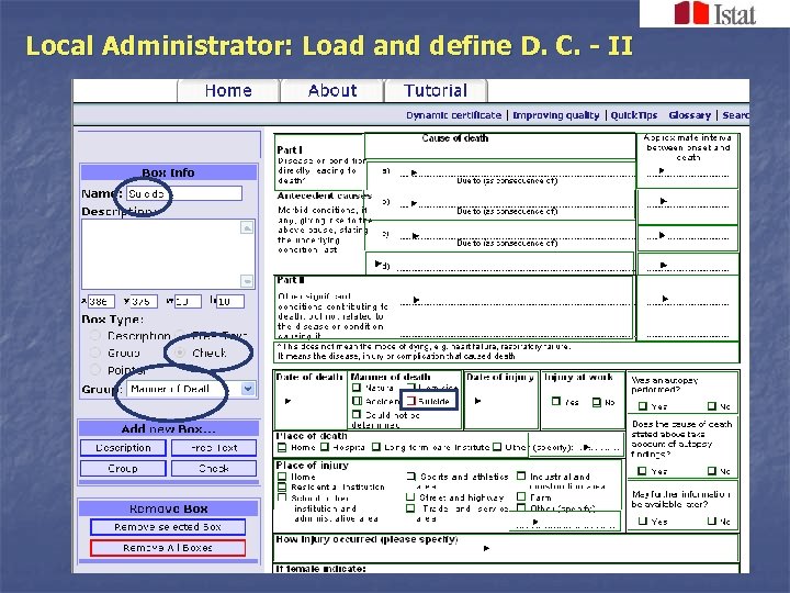 Local Administrator: Load and define D. C. - II 