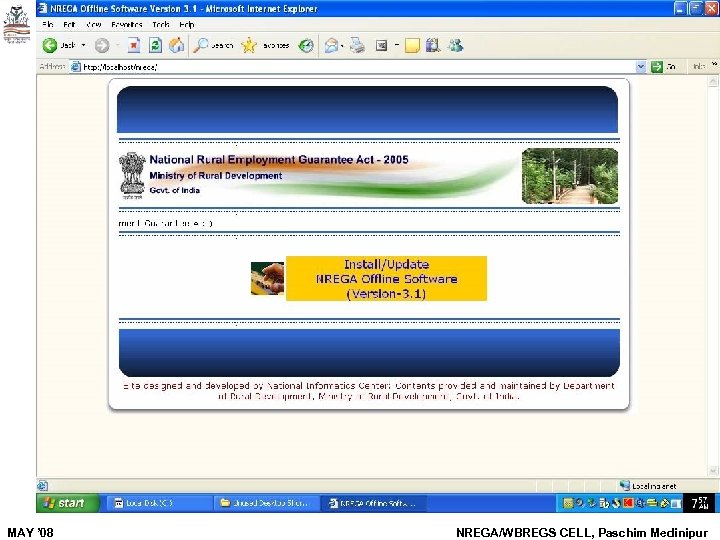 MAY ’ 08 NREGA/WBREGS CELL, Paschim Medinipur 