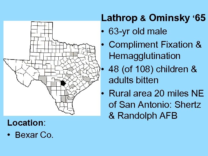 Lathrop & Ominsky ‘ 65 • 63 -yr old male • Compliment Fixation &