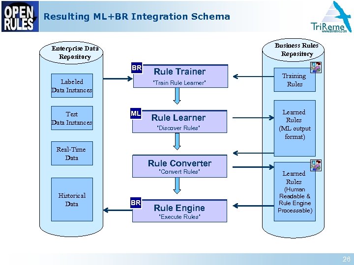 Resulting ML+BR Integration Schema Tri. Reme www. trireme. com Business Rules Repository Enterprise Data