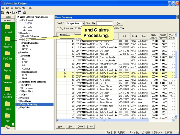 and Claims Processing. 