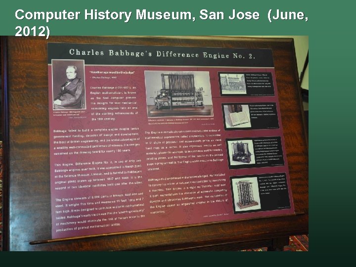 Computer History Museum, San Jose (June, 2012) 
