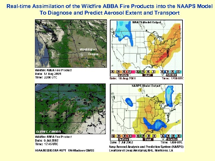 Real-time Assimilation of the Wildfire ABBA Fire Products into the NAAPS Model To Diagnose