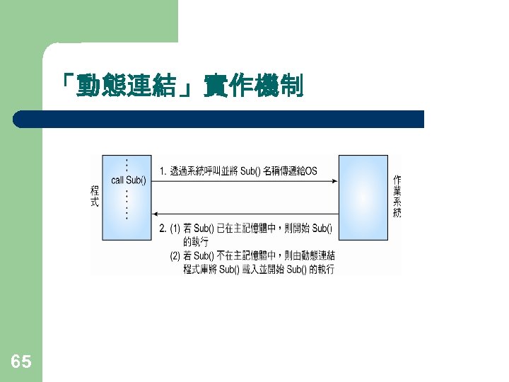 「動態連結」實作機制 65 