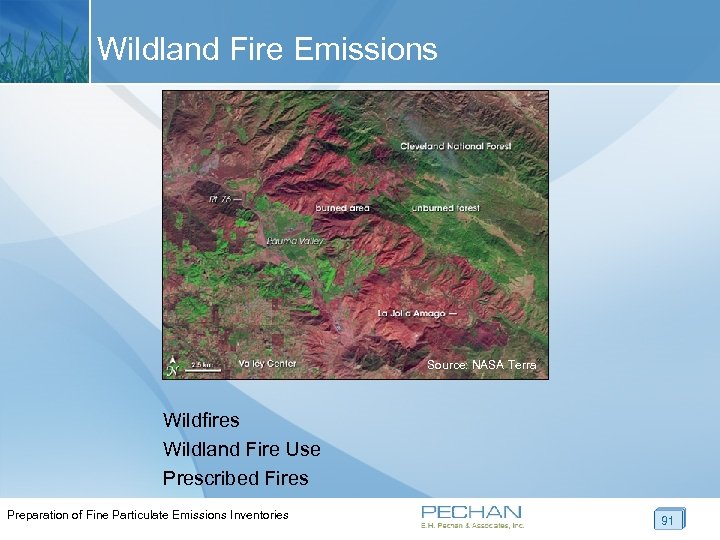 Wildland Fire Emissions Source: NASA Terra Wildfires Wildland Fire Use Prescribed Fires Preparation of