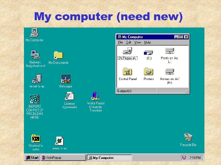 My computer (need new) 