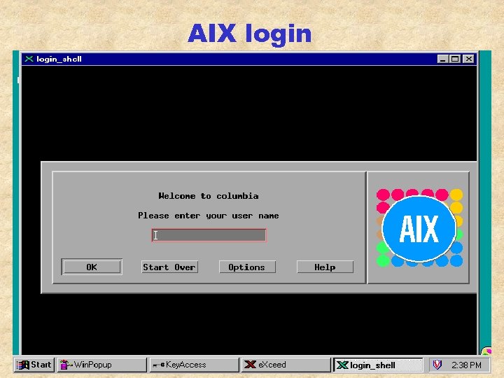 AIX login 