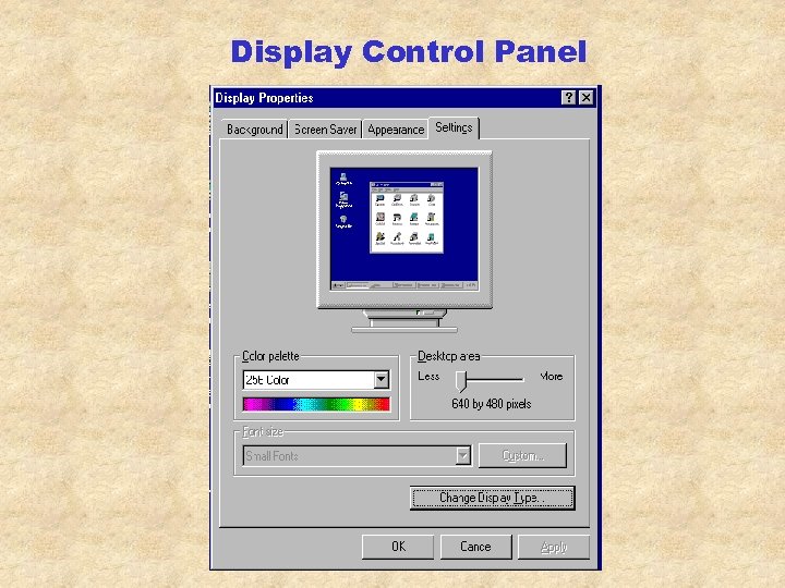 Display Control Panel 