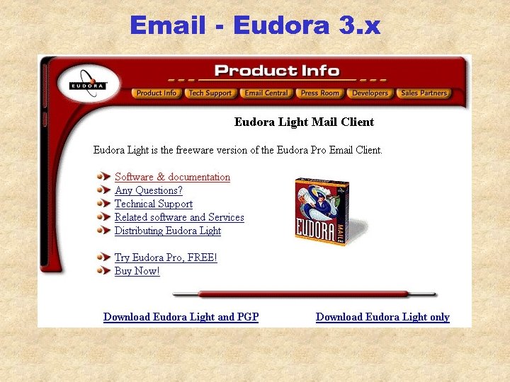 Email - Eudora 3. x 