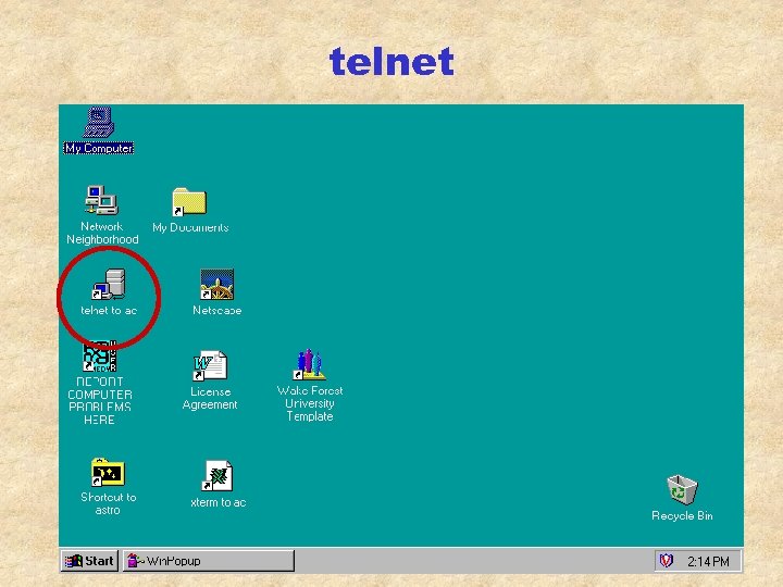 telnet 