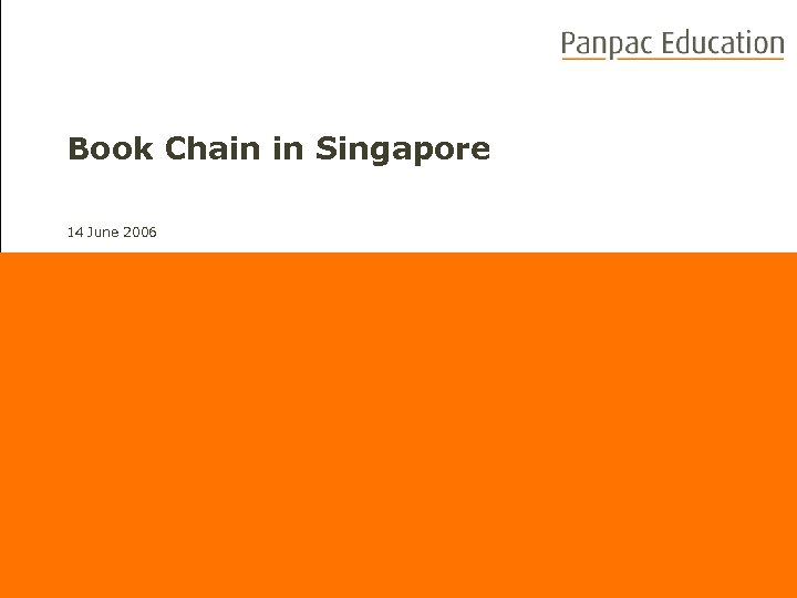 Book Chain in Singapore 14 June 2006 