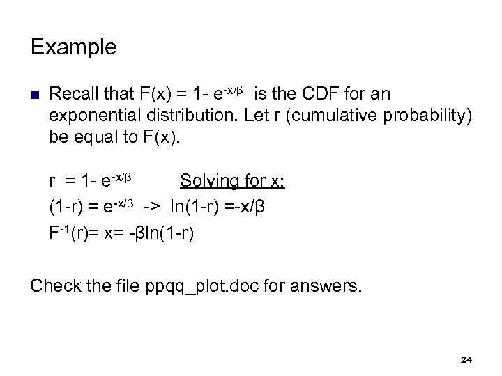 Chapter 9 Input Modeling Discrete Event System Simulation