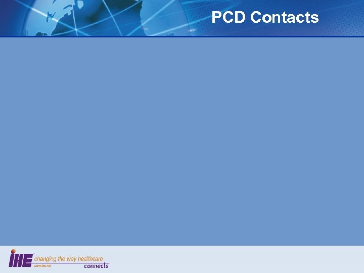PCD Contacts 
