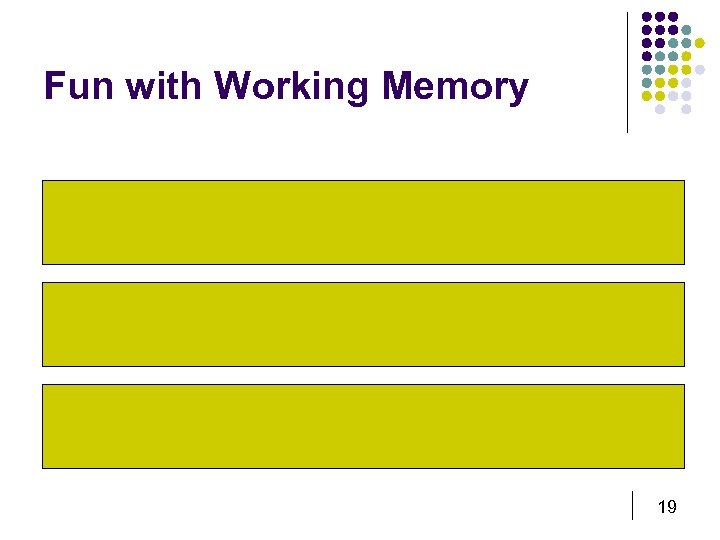 Fun with Working Memory 25439762608 456 295 1413 HEC ATR ANU PTH ETR EET