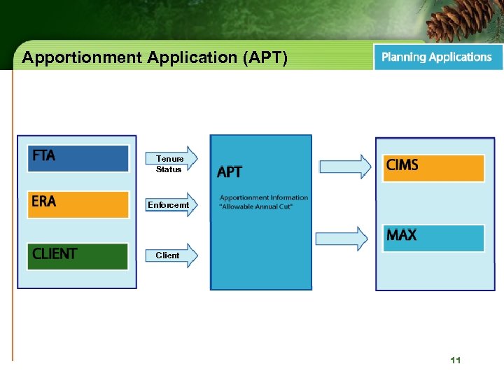 Apportionment Application (APT) Tenure Status Enforcemt Client 11 