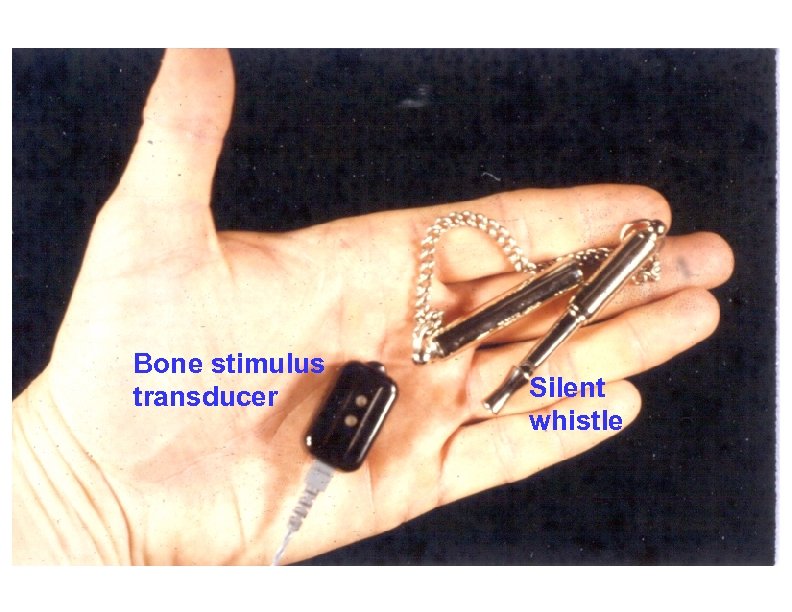 Bone stimulus transducer Silent whistle 