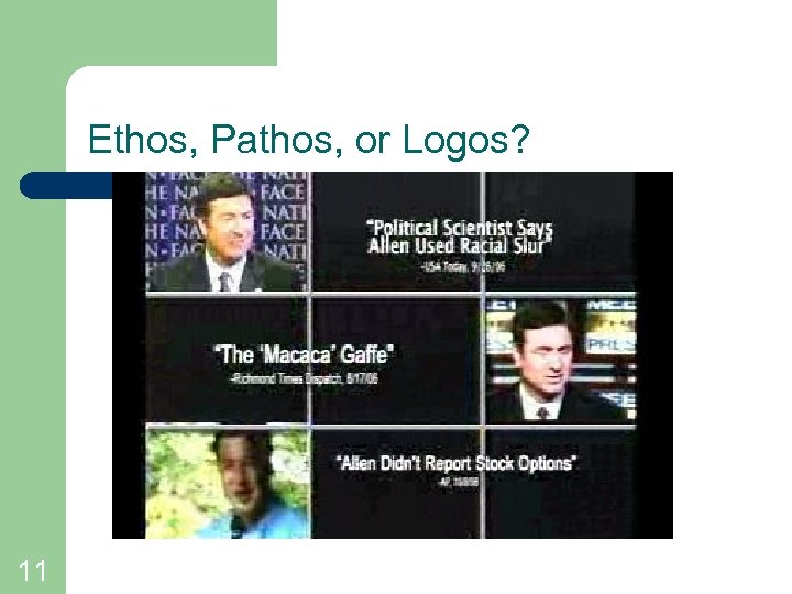 Ethos, Pathos, or Logos? 11 