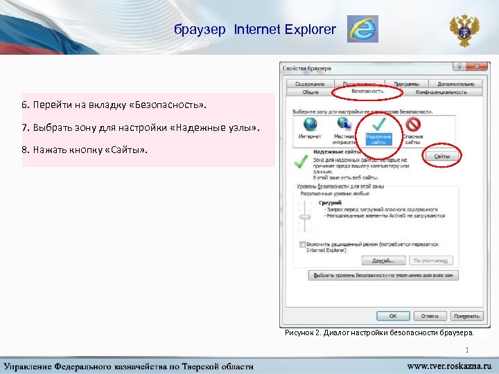 Настройки internet explorer