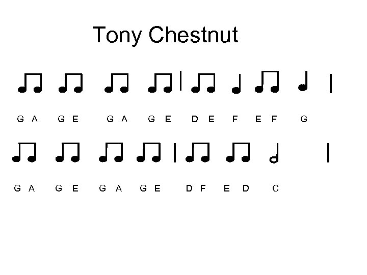 Tony Chestnut G A G E D E F G G A G E