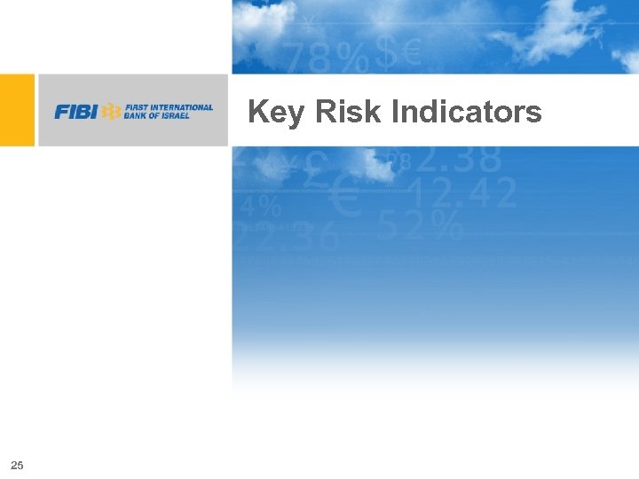 Key Risk Indicators 25 