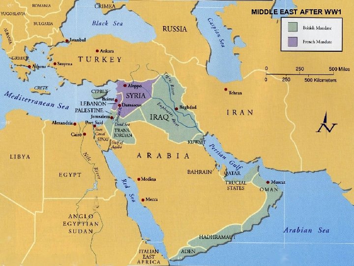 MIDDLE EAST AFTER WW 1 