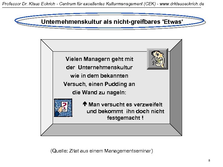 Professor Dr. Klaus Eckrich - Centrum für excellentes Kulturmanagement (CEK) - www. drklauseckrich. de