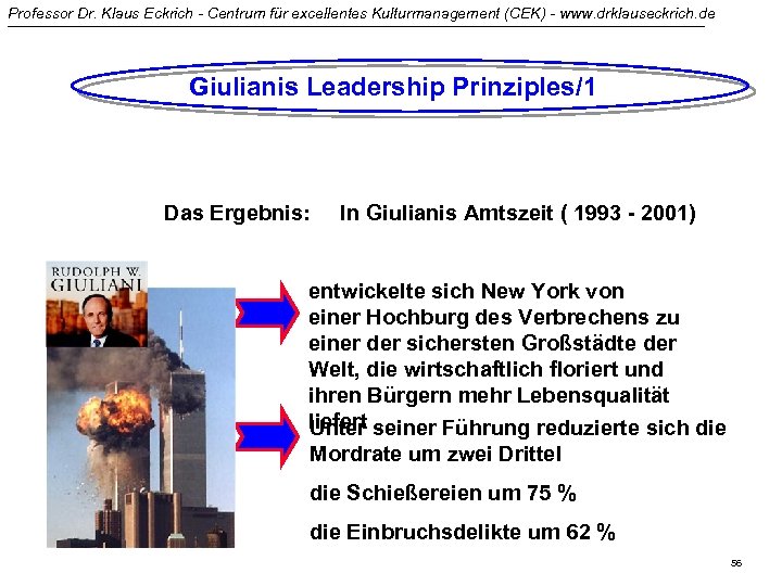 Professor Dr. Klaus Eckrich - Centrum für excellentes Kulturmanagement (CEK) - www. drklauseckrich. de