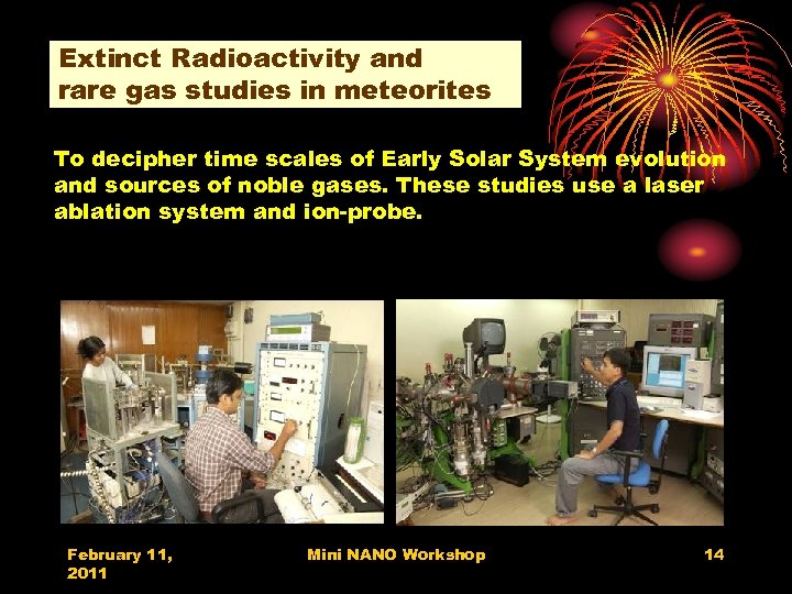 Extinct Radioactivity and rare gas studies in meteorites To decipher time scales of Early