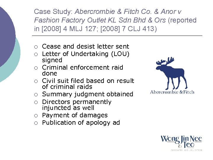 Case Study: Abercrombie & Fitch Co. & Anor v Fashion Factory Outlet KL Sdn