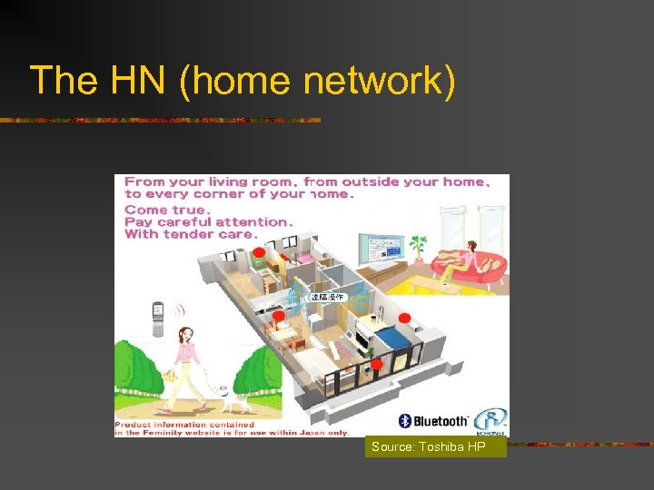 The HN (home network) Source: Toshiba HP 