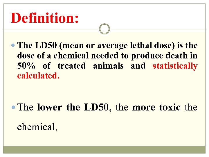 ﺑﺴﻢ ﺍﻟﻠﻪ ﺍﻟﺮﺣﻤﻦ ﺍﻟﺮﺣﻴﻢ Toxicology Course