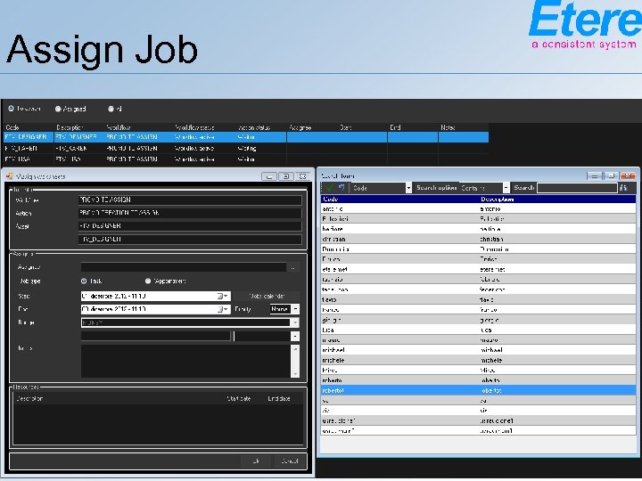 Assign Job www. etere. com etere@etere. com 