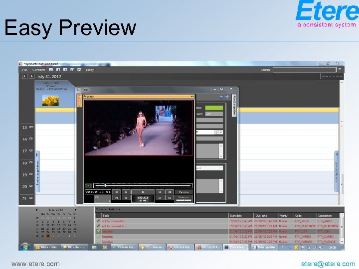 Easy Preview www. etere. com etere@etere. com 
