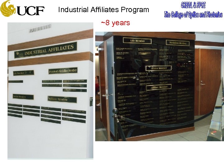 Industrial Affiliates Program ~8 years 