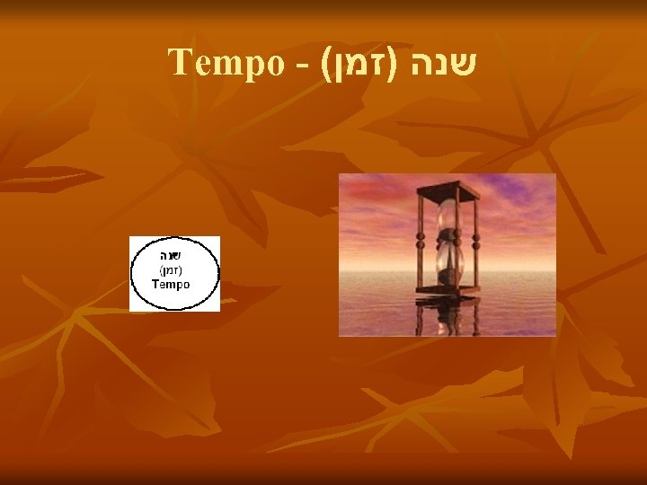  שנה )זמן( - Tempo 