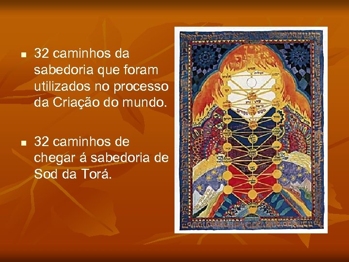 n n 32 caminhos da sabedoria que foram utilizados no processo da Criação do