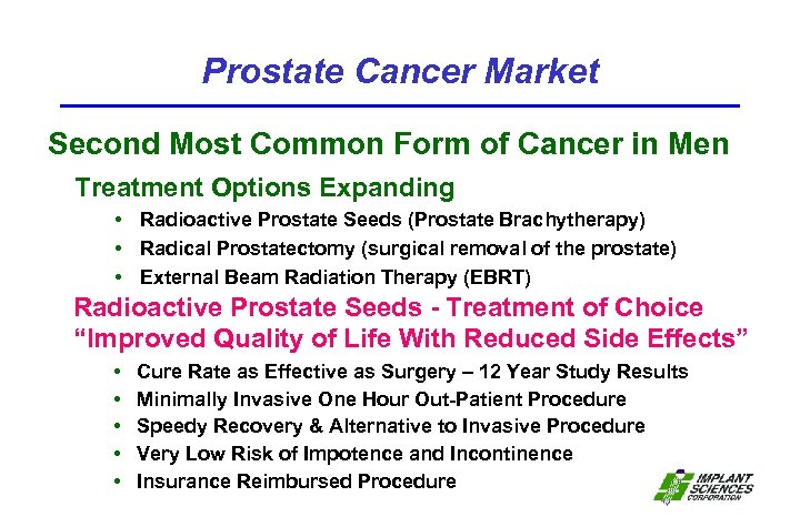 Prostate Cancer Market Second Most Common Form of Cancer in Men Treatment Options Expanding