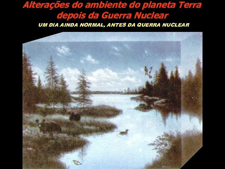 Alterações do ambiente do planeta Terra depois da Guerra Nuclear UM DIA AINDA NORMAL,