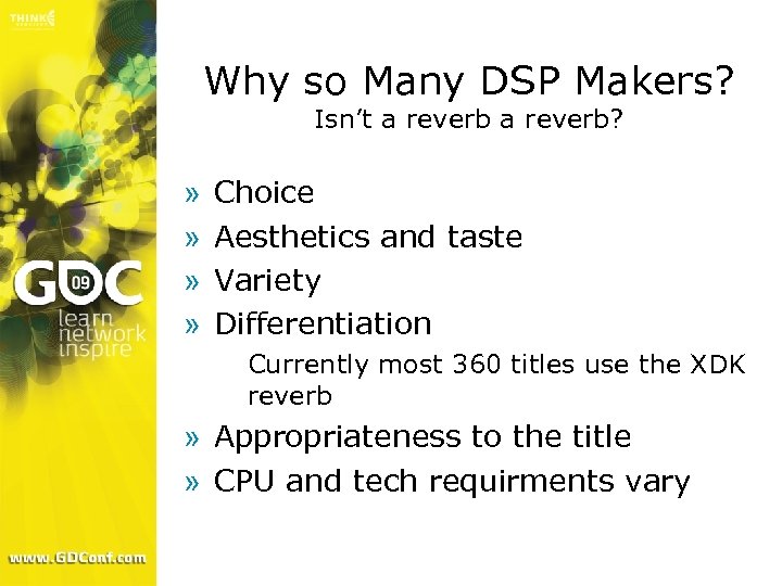 Why so Many DSP Makers? Isn’t a reverb? » » Choice Aesthetics and taste