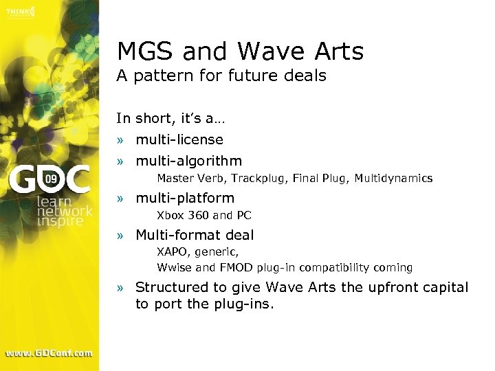 MGS and Wave Arts A pattern for future deals In short, it’s a… »