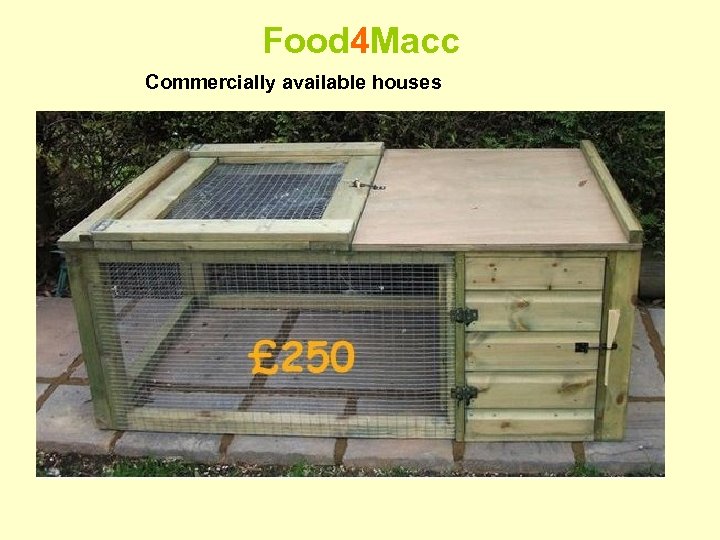 Food 4 Macc Commercially available houses 