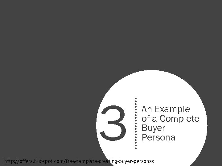 3 An Example of a Complete Buyer Persona http: //offers. hubspot. com/free-template-creating-buyer-personas 