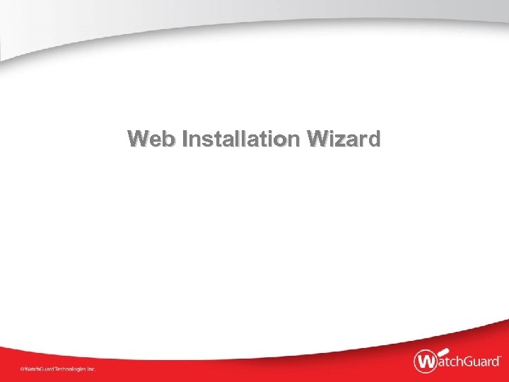 Web Installation Wizard 